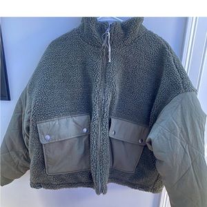 American Eagle reversible cropped jacket